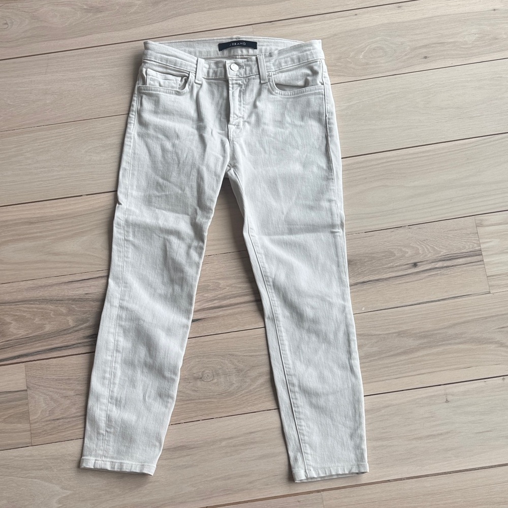 Light Creme Skinny Jeans